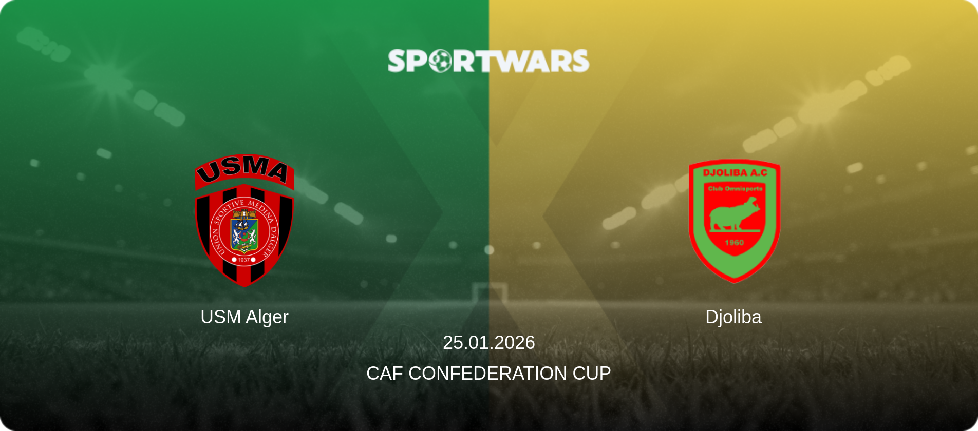 USM Alger — Djoliba, 25.01.2026 — CAF Confederation Cup (match preview)