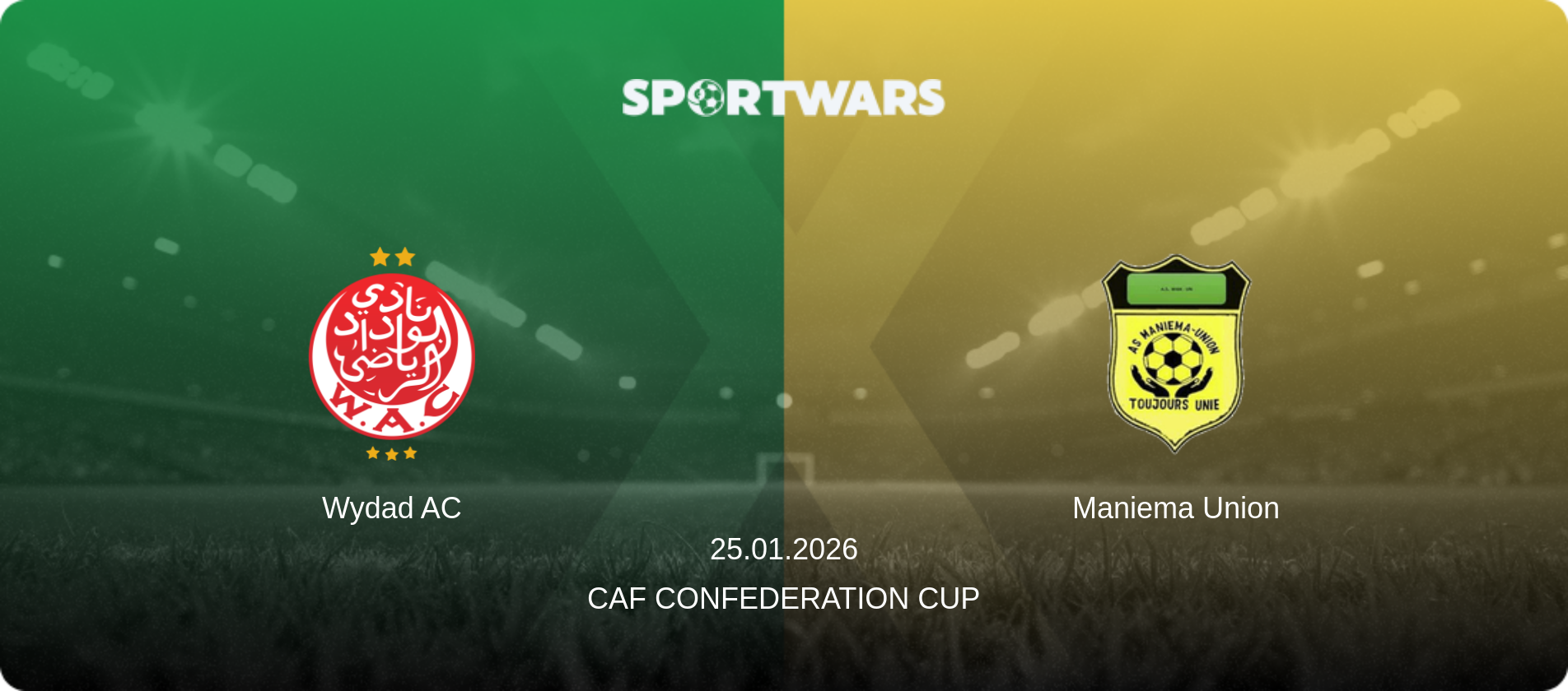 Wydad AC — Maniema Union, 25.01.2026 — CAF Confederation Cup (match preview)