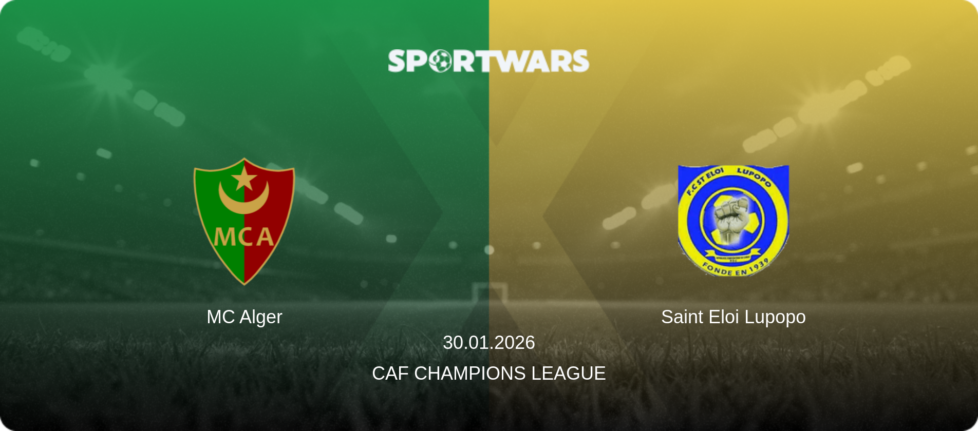 MC Alger — Saint Eloi Lupopo, 30.01.2026 — CAF Champions League (match preview)