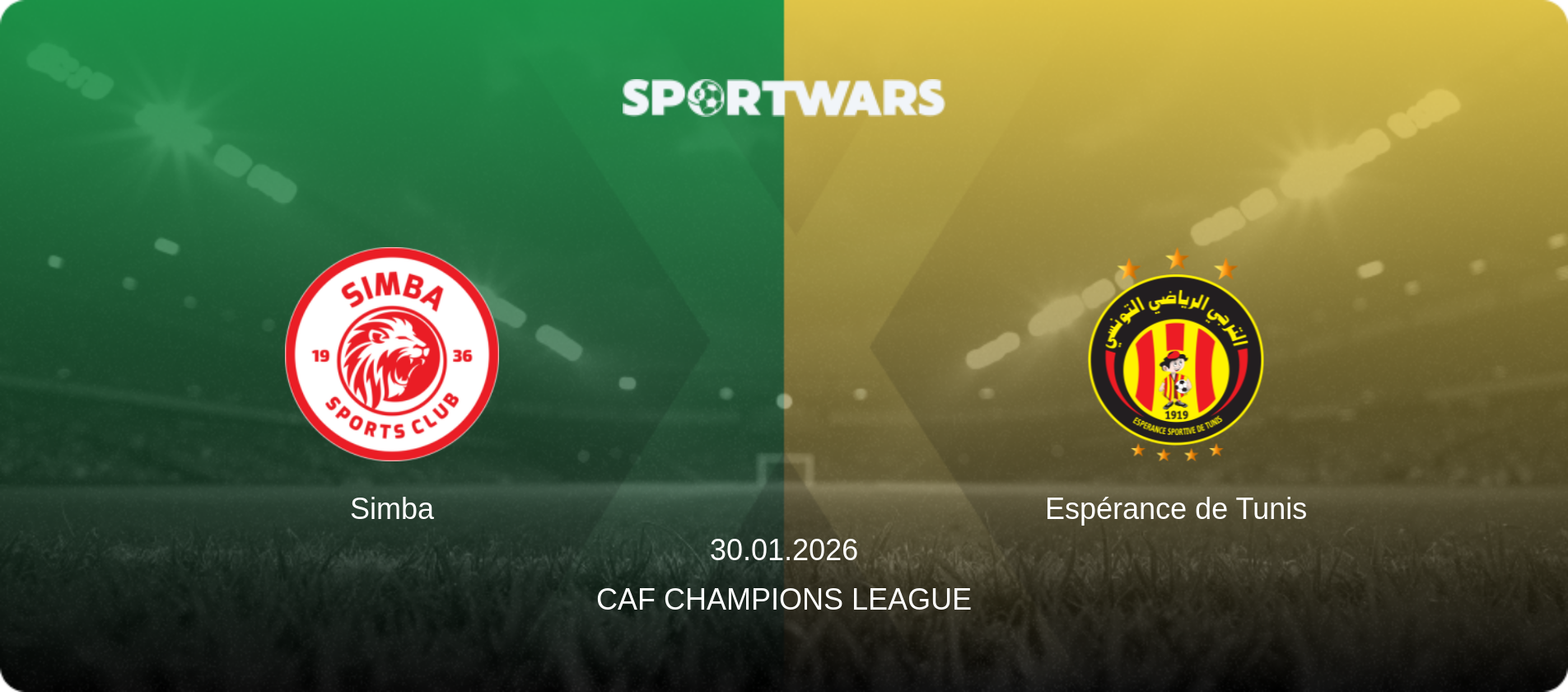 Simba — Espérance de Tunis, 30.01.2026 — CAF Champions League (match preview)