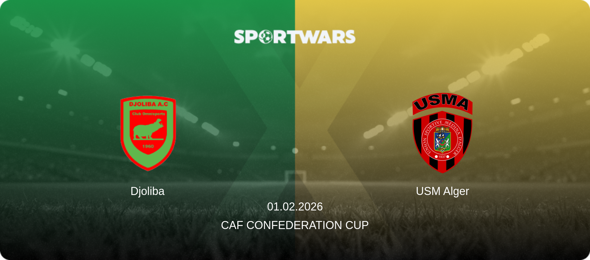 Djoliba — USM Alger, 01.02.2026 — CAF Confederation Cup (match preview)