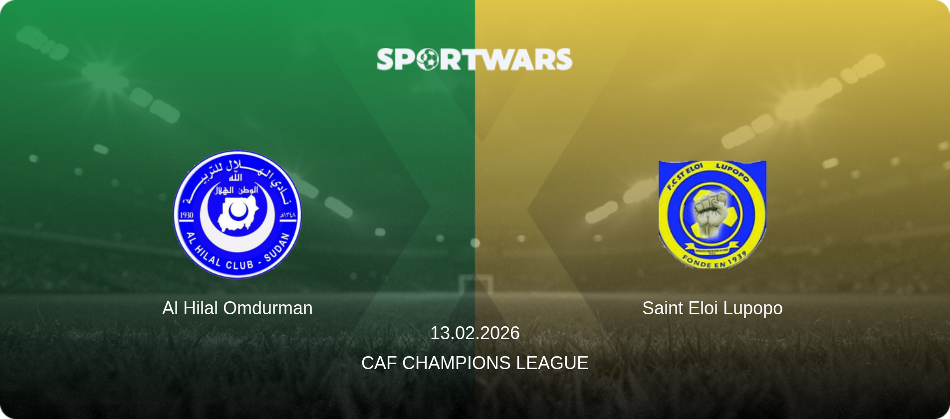 Al Hilal Omdurman — Saint Eloi Lupopo, 13.02.2026 — CAF Champions League (match preview)