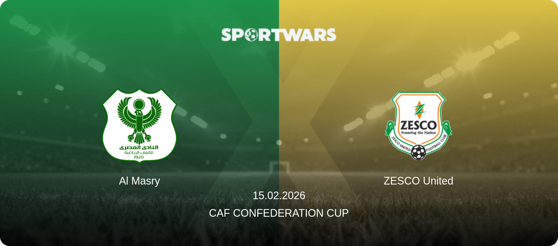 Al Masry — ZESCO United, 15.02.2026 — CAF Confederation Cup (match preview)