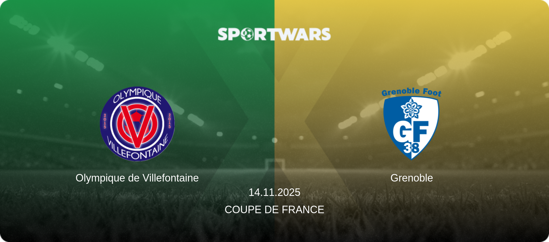 Olympique de Villefontaine — Grenoble, 14.11.2025 — Coupe de France (match preview)