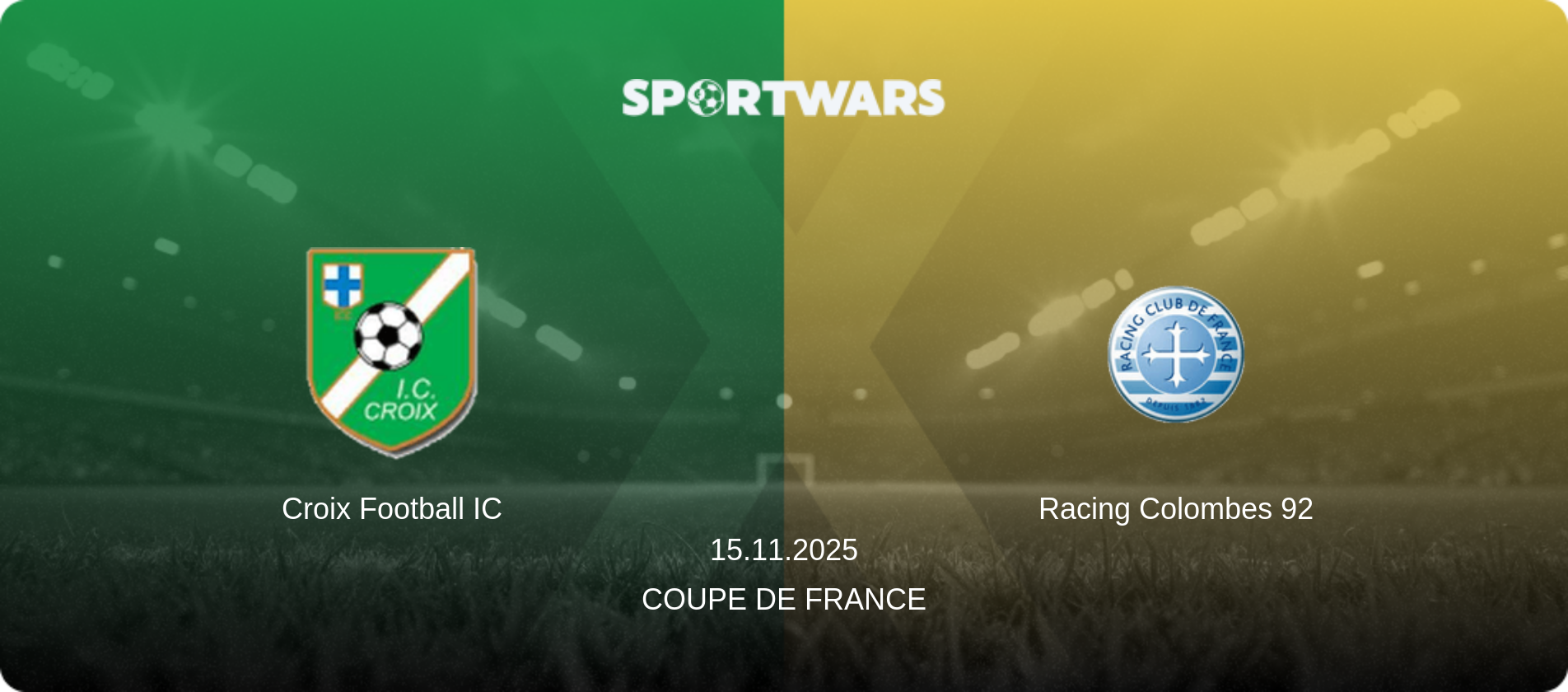 Croix Football IC — Racing Colombes 92, 15.11.2025 — Coupe de France (match preview)