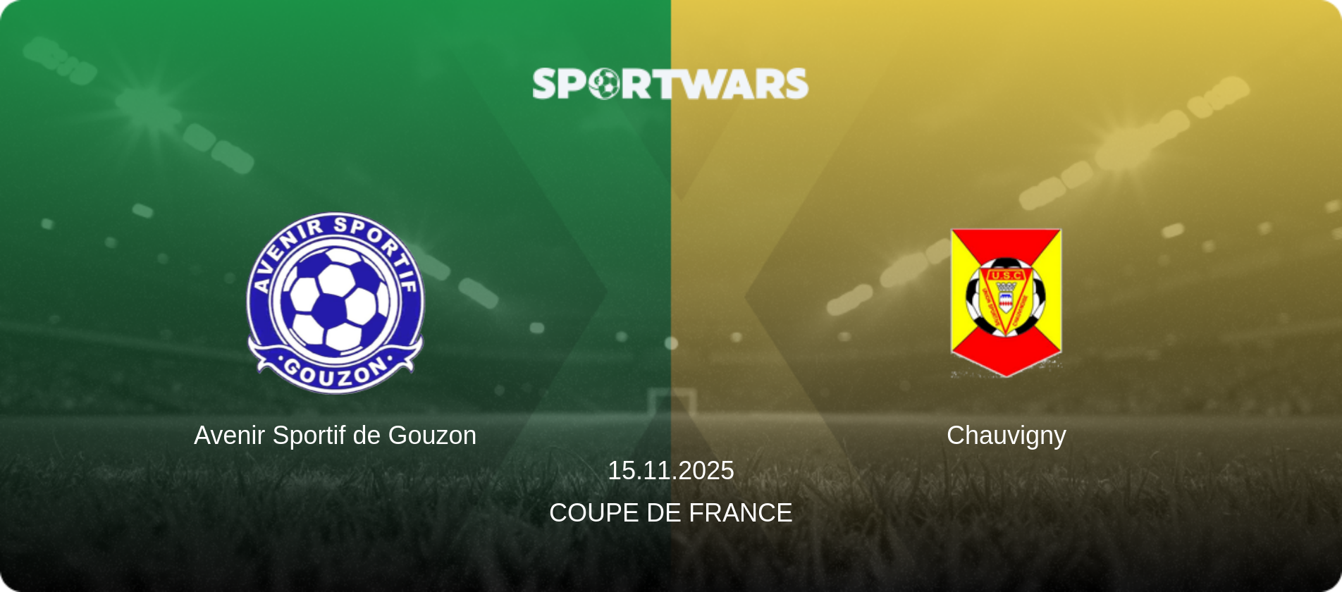 Avenir Sportif de Gouzon — Chauvigny, 15.11.2025 — Coupe de France (match preview)