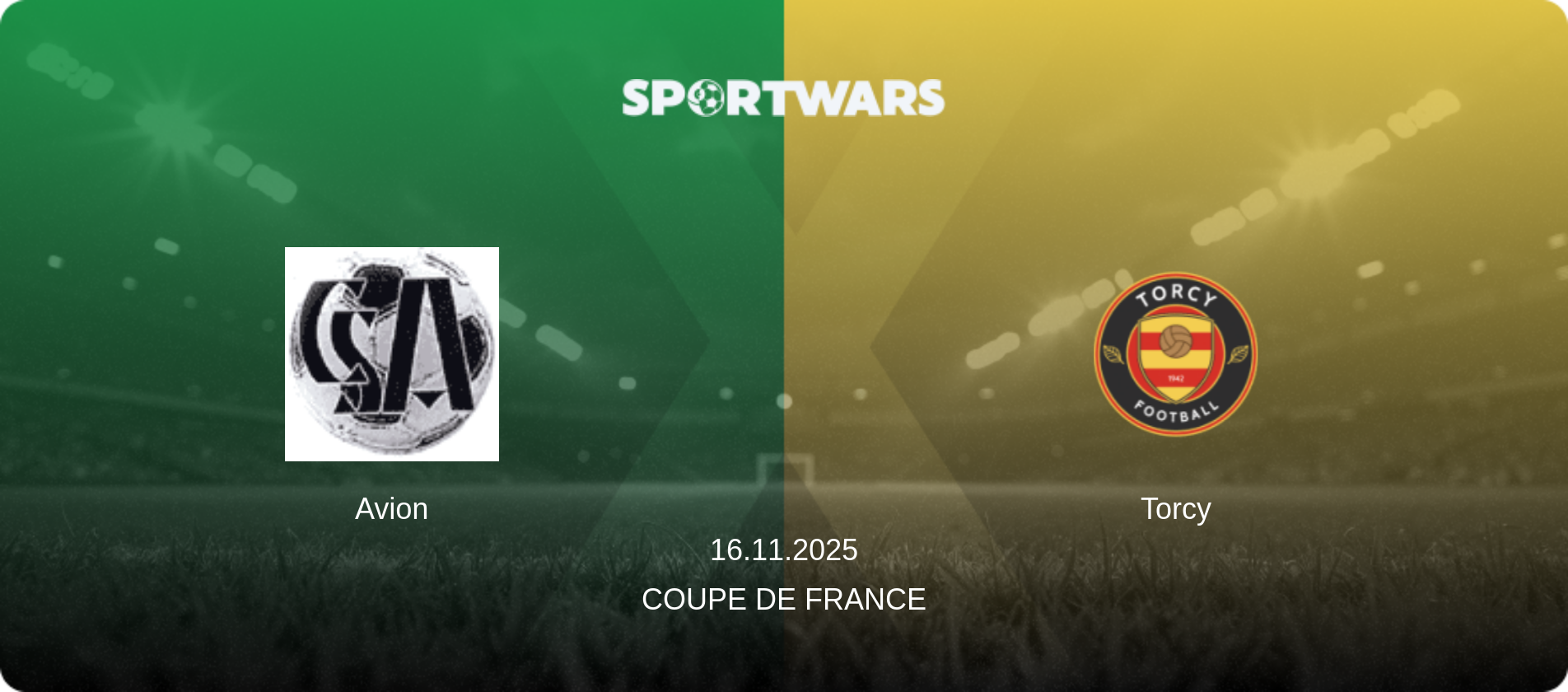 Avion — Torcy, 16.11.2025 — Coupe de France (match preview)