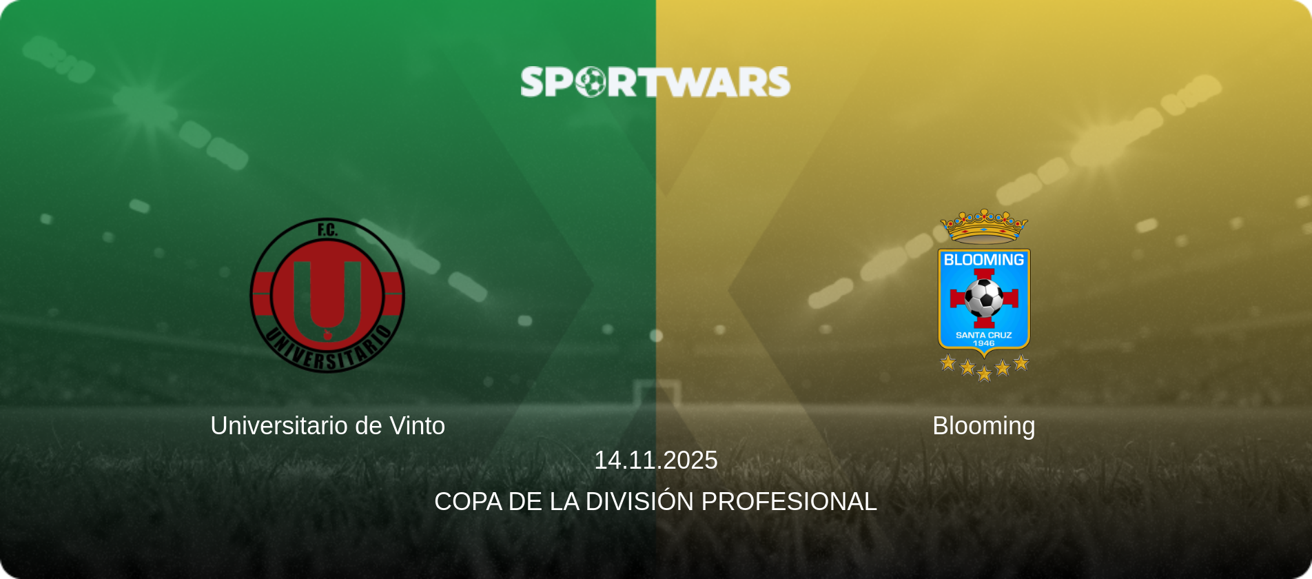Universitario de Vinto — Blooming, 14.11.2025 — Copa de la División Profesional (match preview)