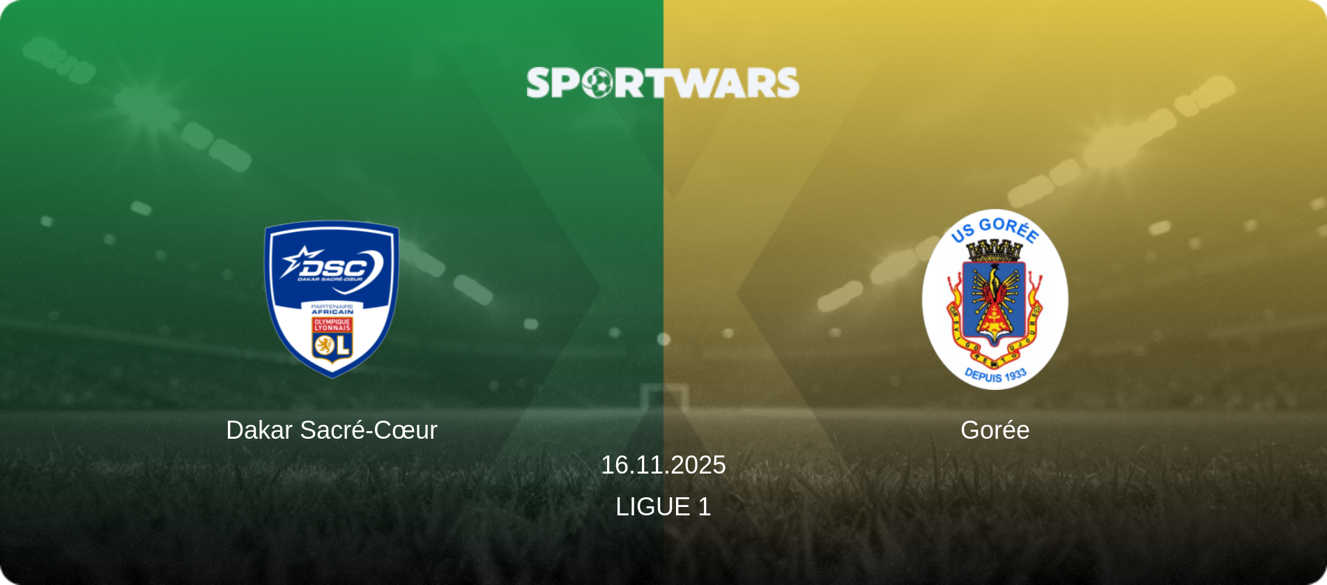 Dakar Sacré-Cœur — Gorée, 16.11.2025 — Ligue 1 (match preview)