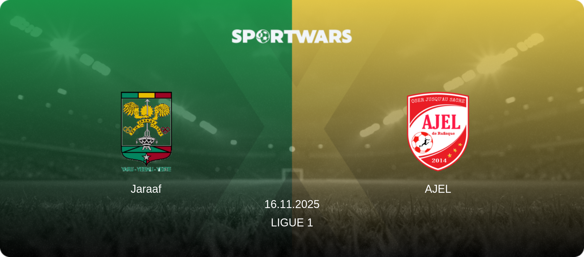 Jaraaf — AJEL, 16.11.2025 — Ligue 1 (match preview)