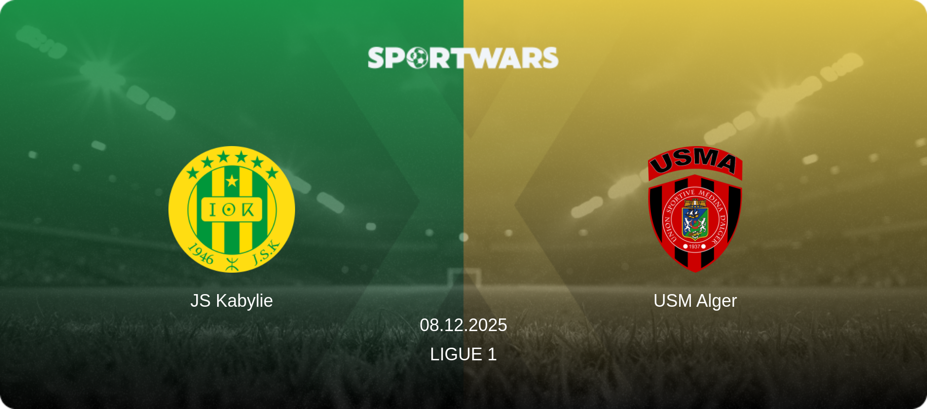 JS Kabylie — USM Alger, 08.12.2025 — Ligue 1 (match preview)