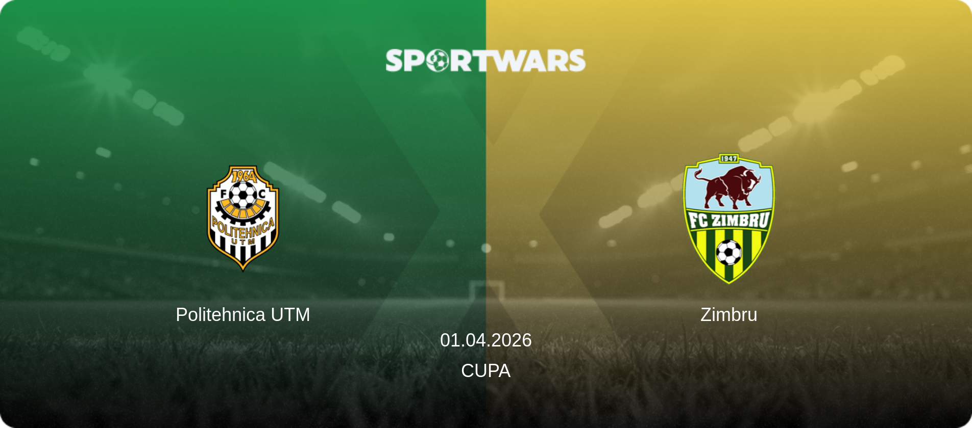 Politehnica UTM — Zimbru, 01.04.2026 — Cupa (match preview)