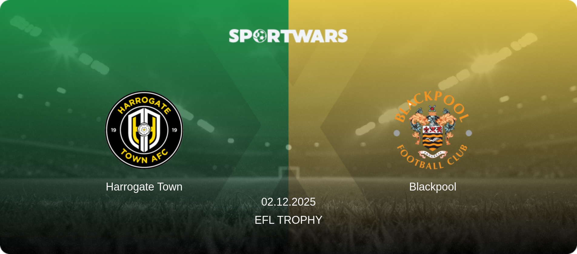 Harrogate Town — Blackpool, 02.12.2025 — EFL Trophy (match preview)