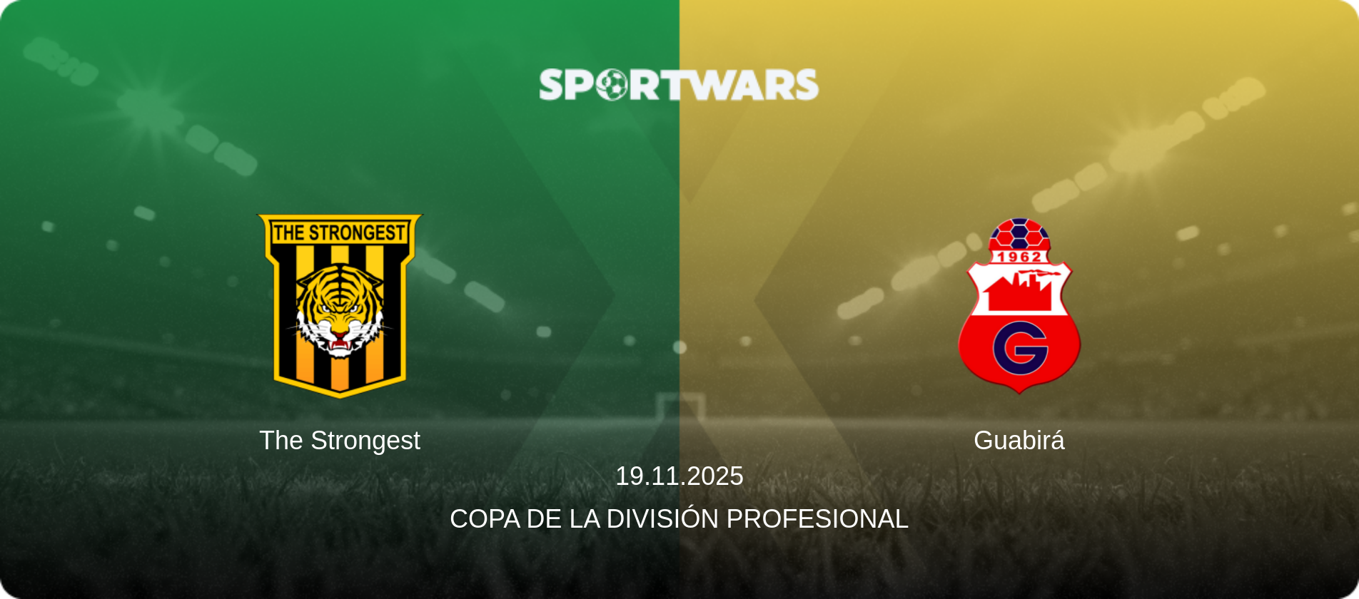 The Strongest — Guabirá, 19.11.2025 — Copa de la División Profesional (match preview)