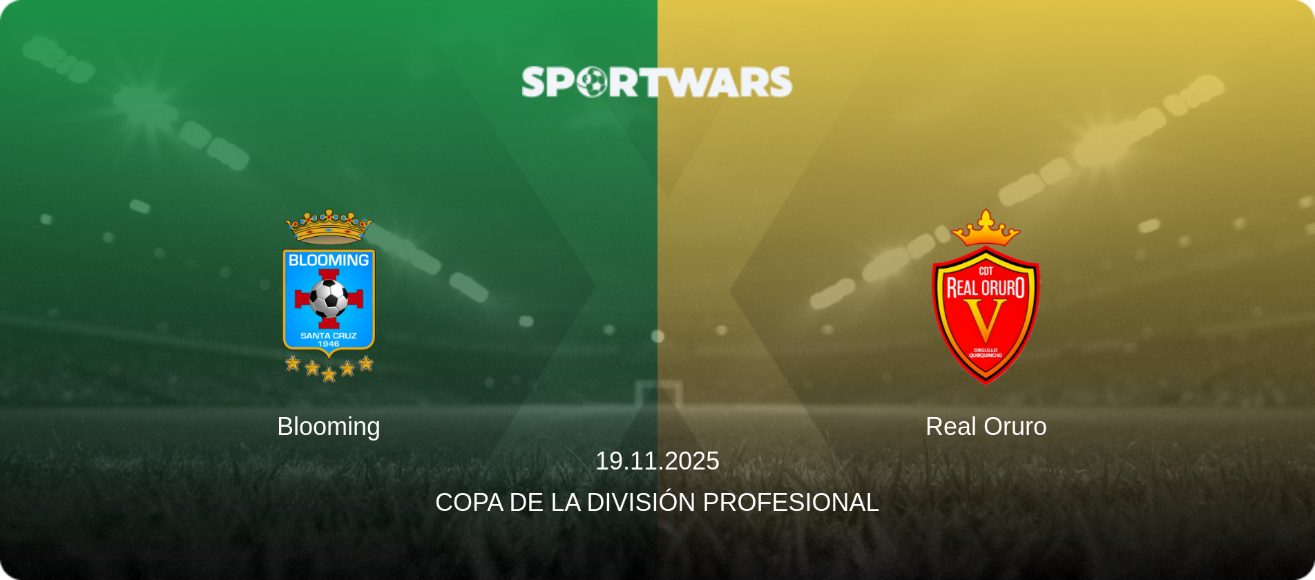 Blooming — Real Oruro, 19.11.2025 — Copa de la División Profesional (match preview)