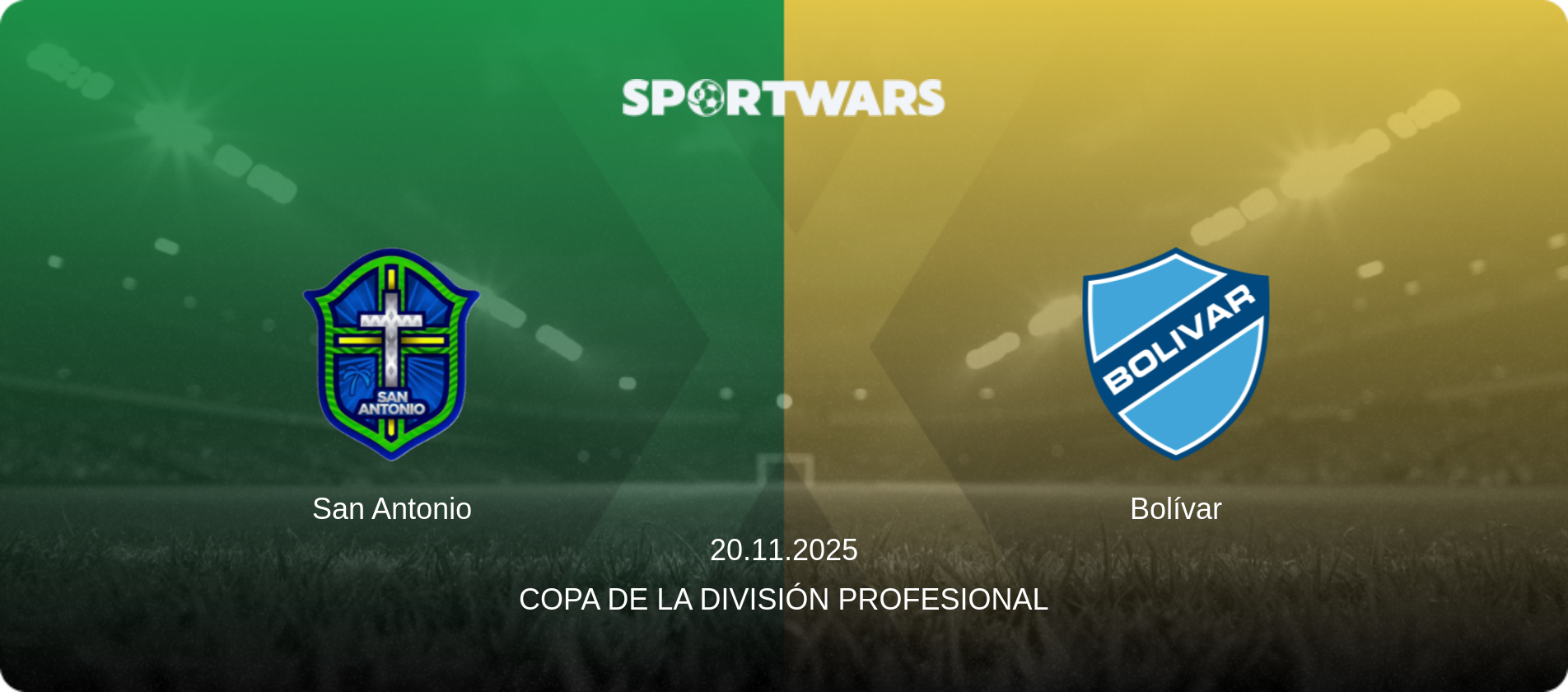 San Antonio — Bolívar, 20.11.2025 — Copa de la División Profesional (match preview)