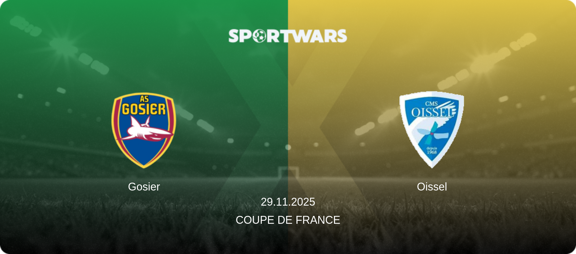 Gosier — Oissel, 29.11.2025 — Coupe de France (match preview)