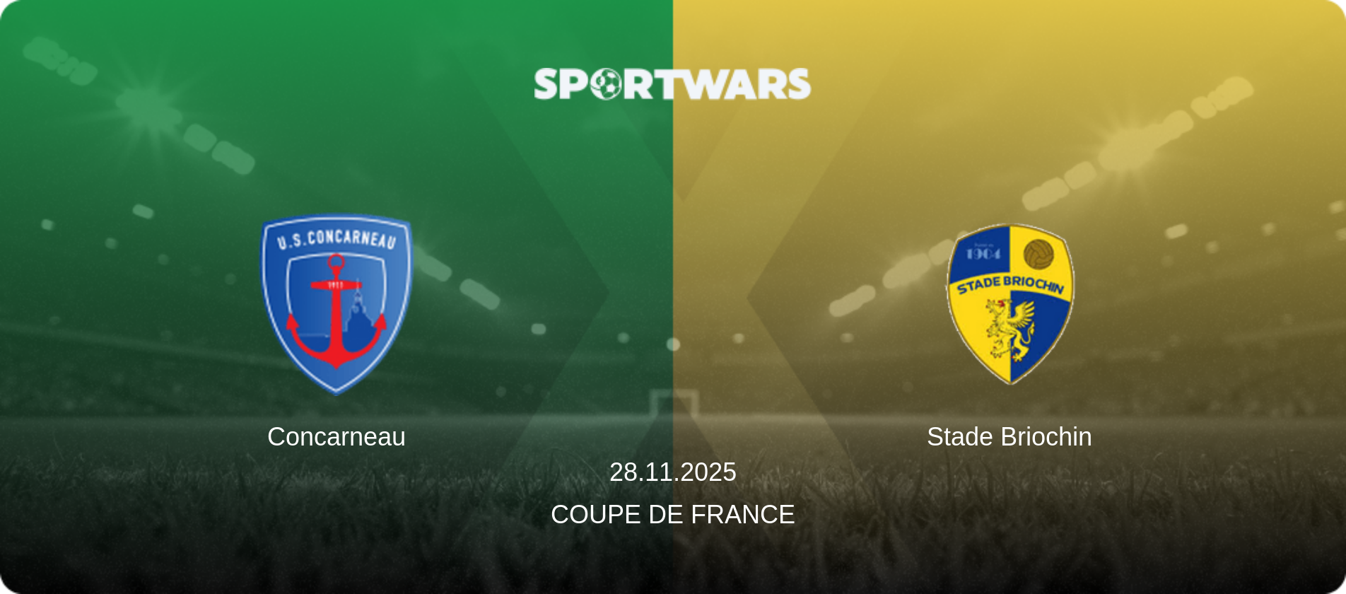 Concarneau — Stade Briochin, 28.11.2025 — Coupe de France (match preview)
