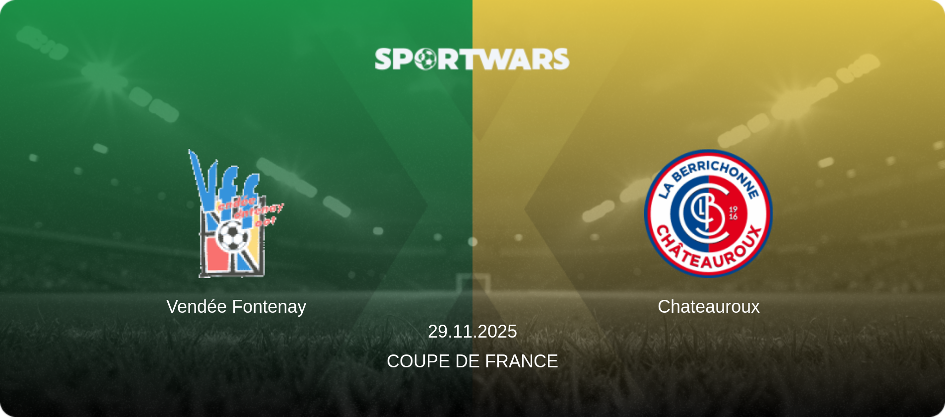 Vendée Fontenay — Chateauroux, 29.11.2025 — Coupe de France (match preview)