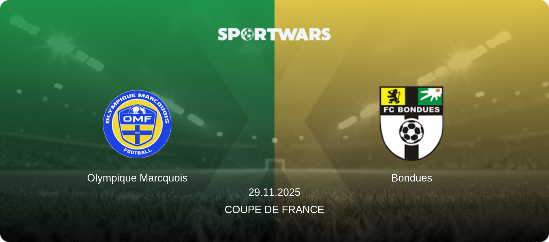 Olympique Marcquois — Bondues, 29.11.2025 — Coupe de France (match preview)