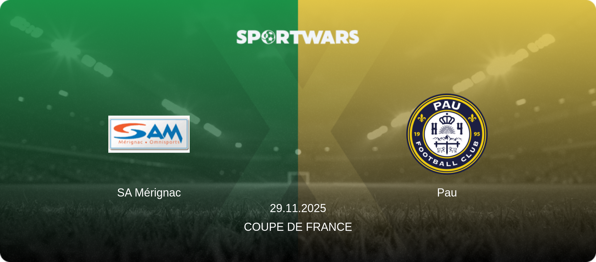 SA Mérignac — Pau, 29.11.2025 — Coupe de France (match preview)