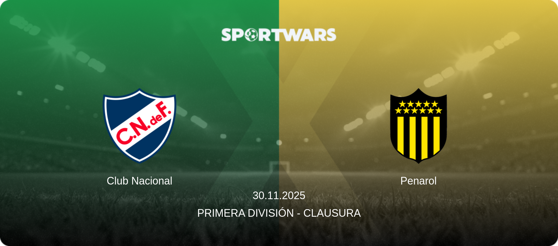 Club Nacional — Penarol, 30.11.2025 — Primera División - Clausura (match preview)