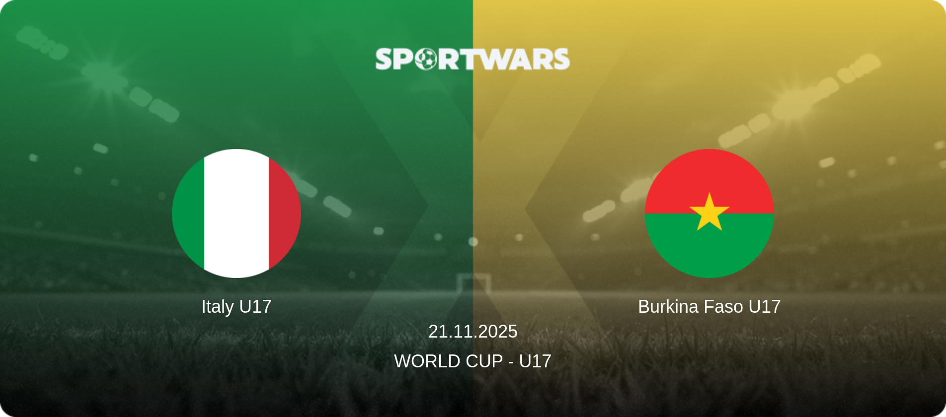 Italy U17 — Burkina Faso U17, 21.11.2025 — World Cup - U17 (match preview)