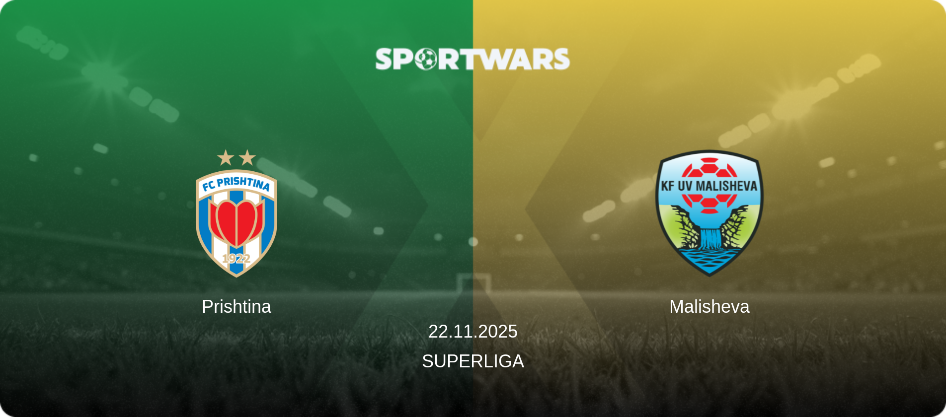 Prishtina — Malisheva, 22.11.2025 — Superliga (match preview)