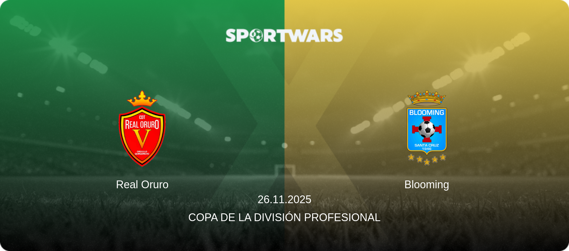 Real Oruro — Blooming, 26.11.2025 — Copa de la División Profesional (match preview)