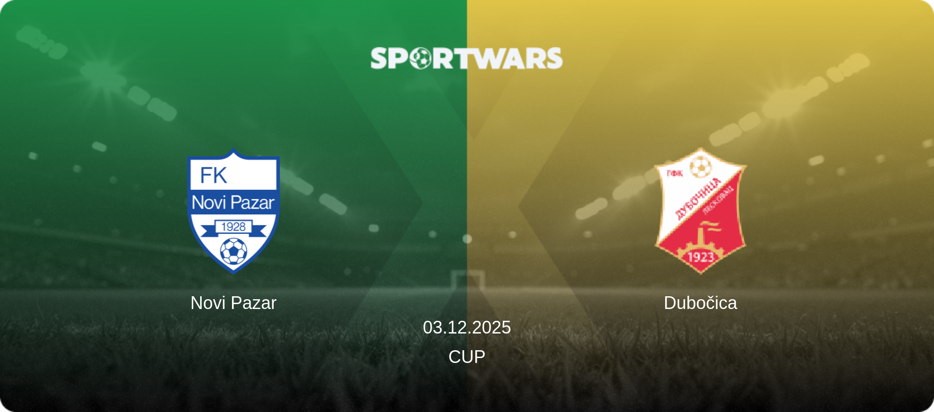 Novi Pazar — Dubočica, 03.12.2025 — Cup (match preview)