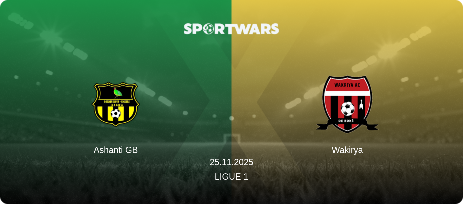 Ashanti GB — Wakirya, 25.11.2025 — Ligue 1 (match preview)