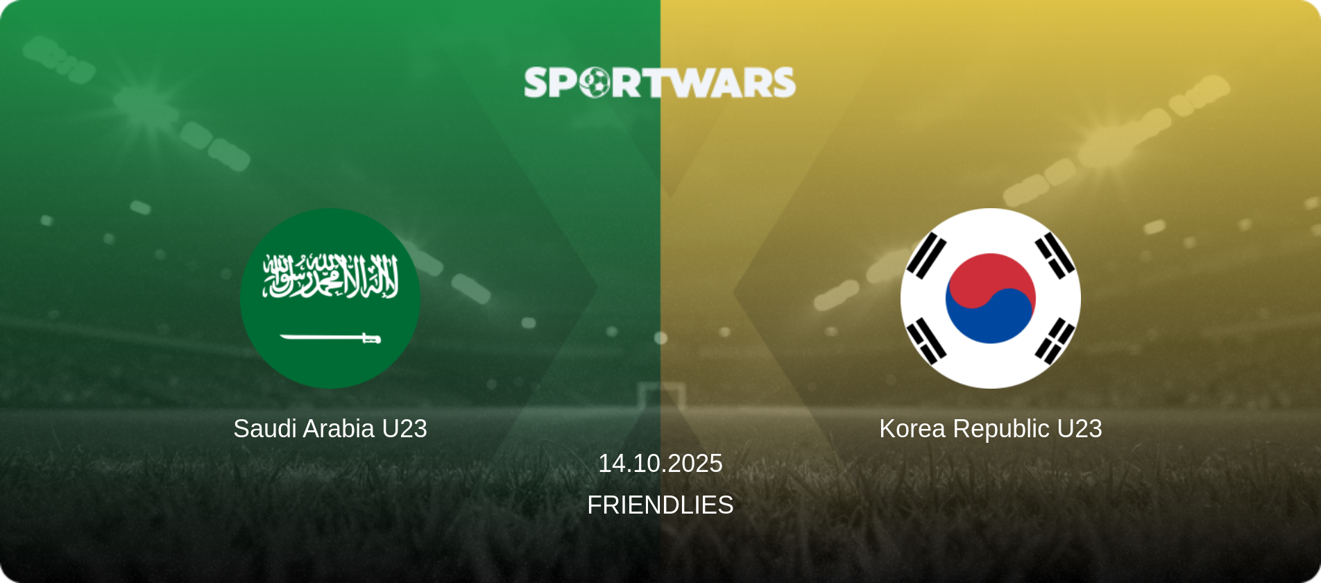 Saudi Arabia U23 — Korea Republic U23, 14.10.2025 — Friendlies (match preview)