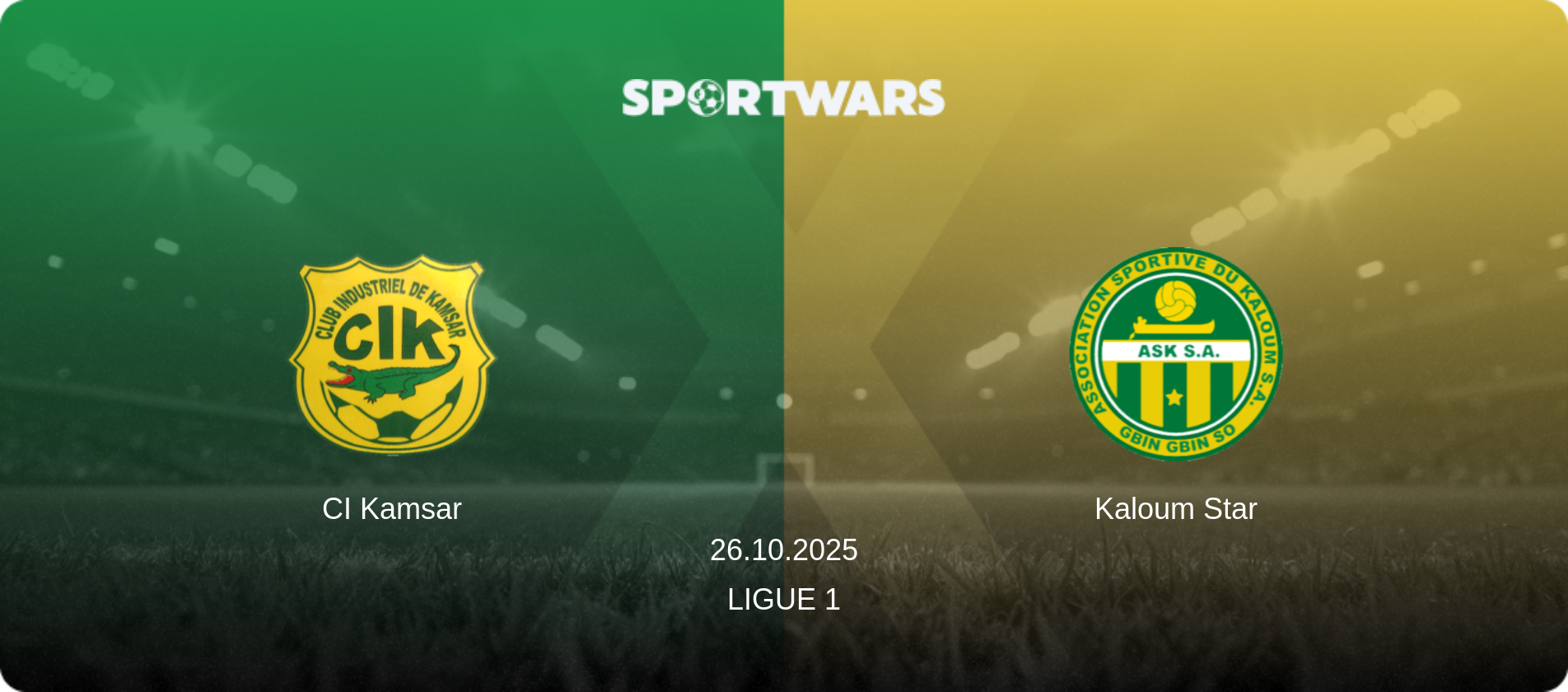 CI Kamsar — Kaloum Star, 26.10.2025 — Ligue 1 (match preview)