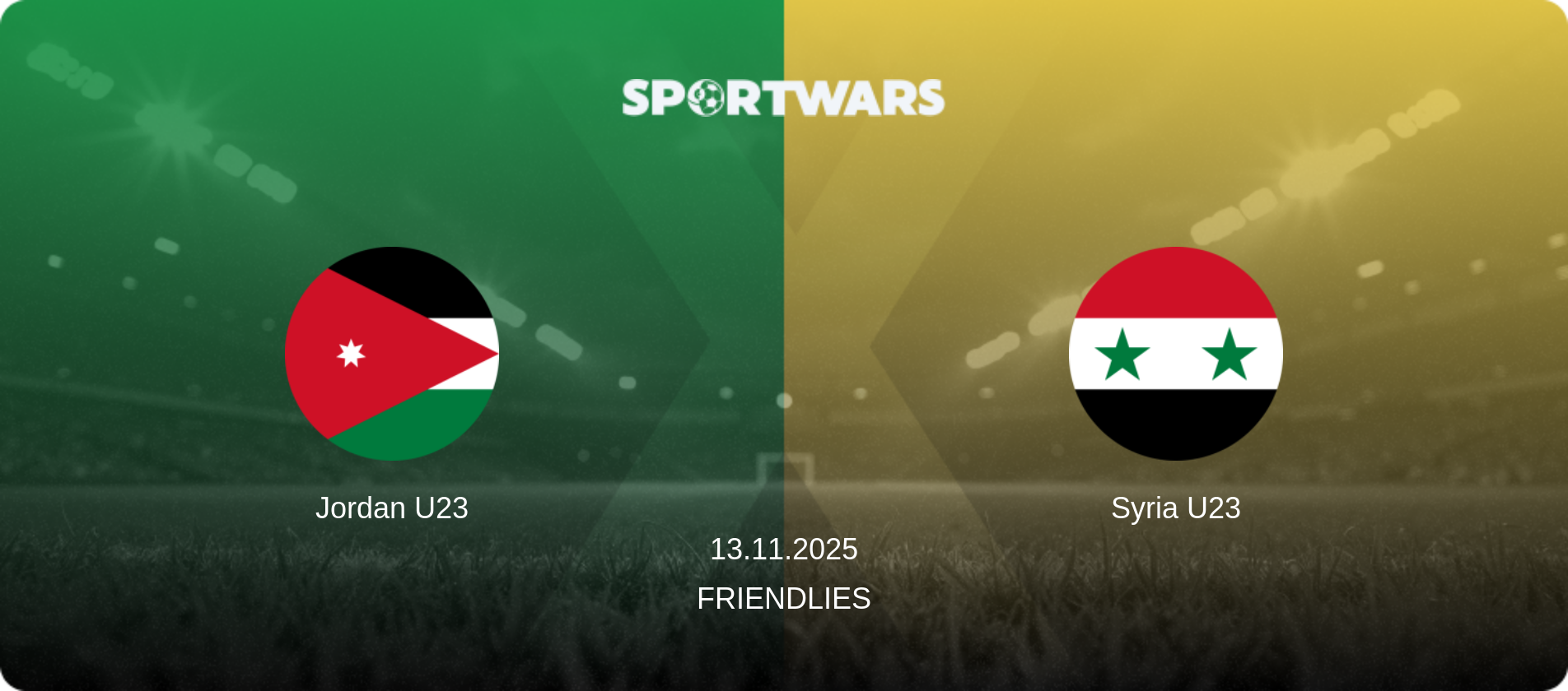 Jordan U23 — Syria U23, 13.11.2025 — Friendlies (match preview)