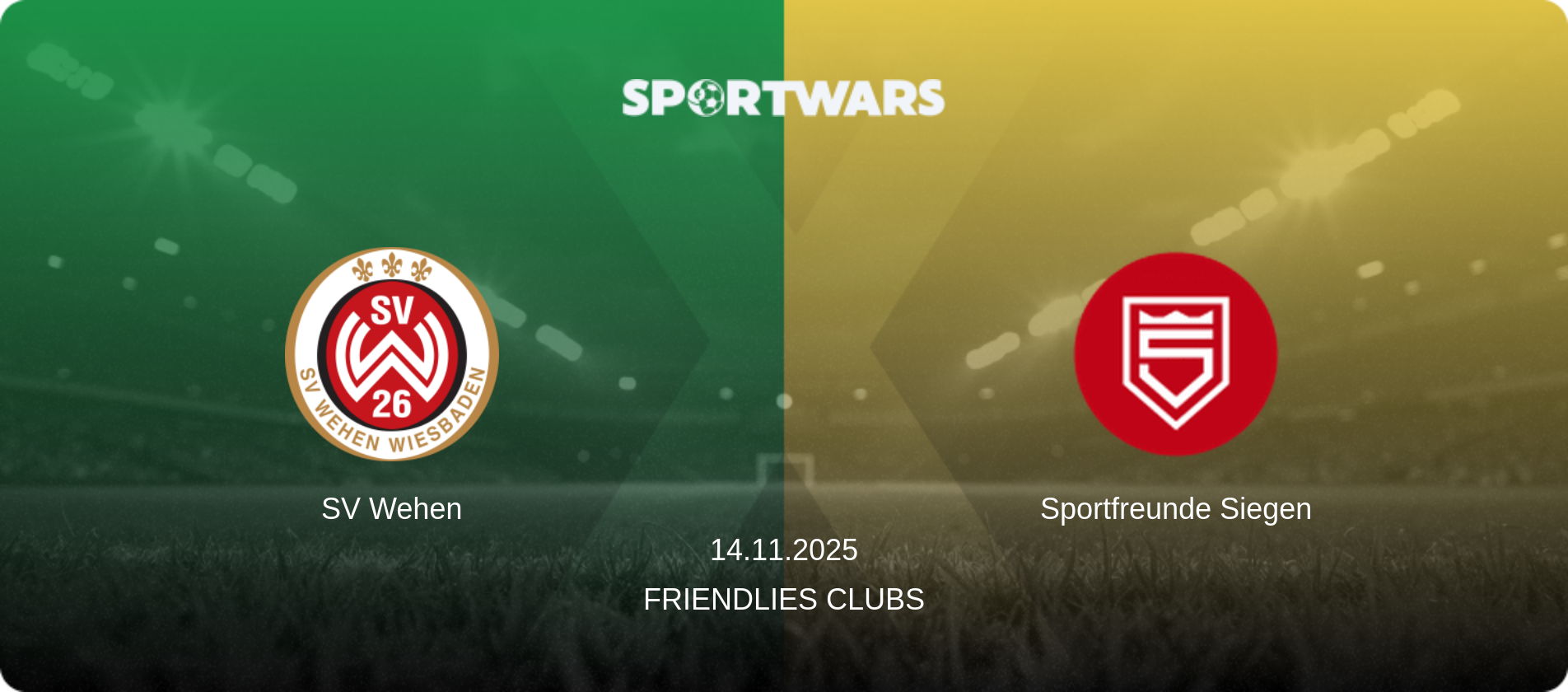 SV Wehen — Sportfreunde Siegen, 14.11.2025 — Friendlies Clubs (match preview)