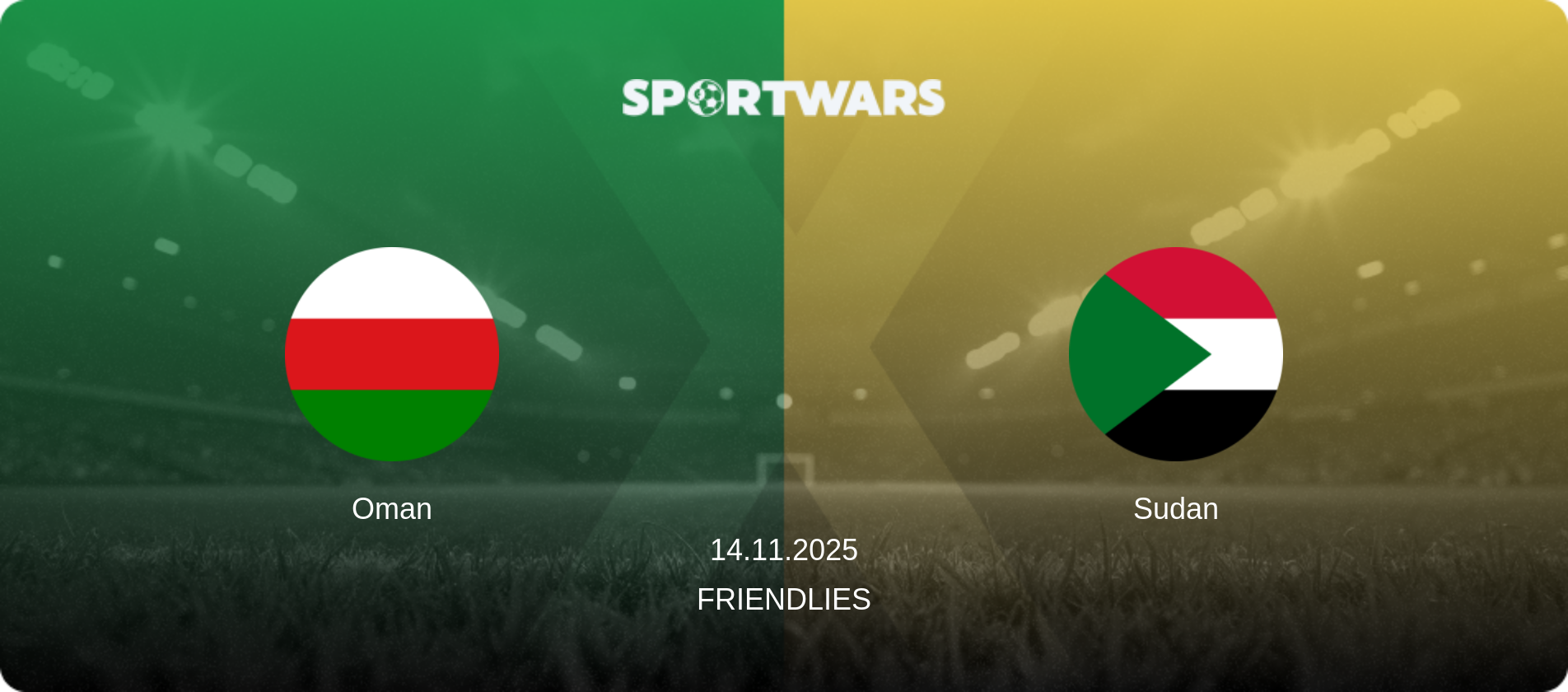 Oman — Sudan, 14.11.2025 — Friendlies (match preview)