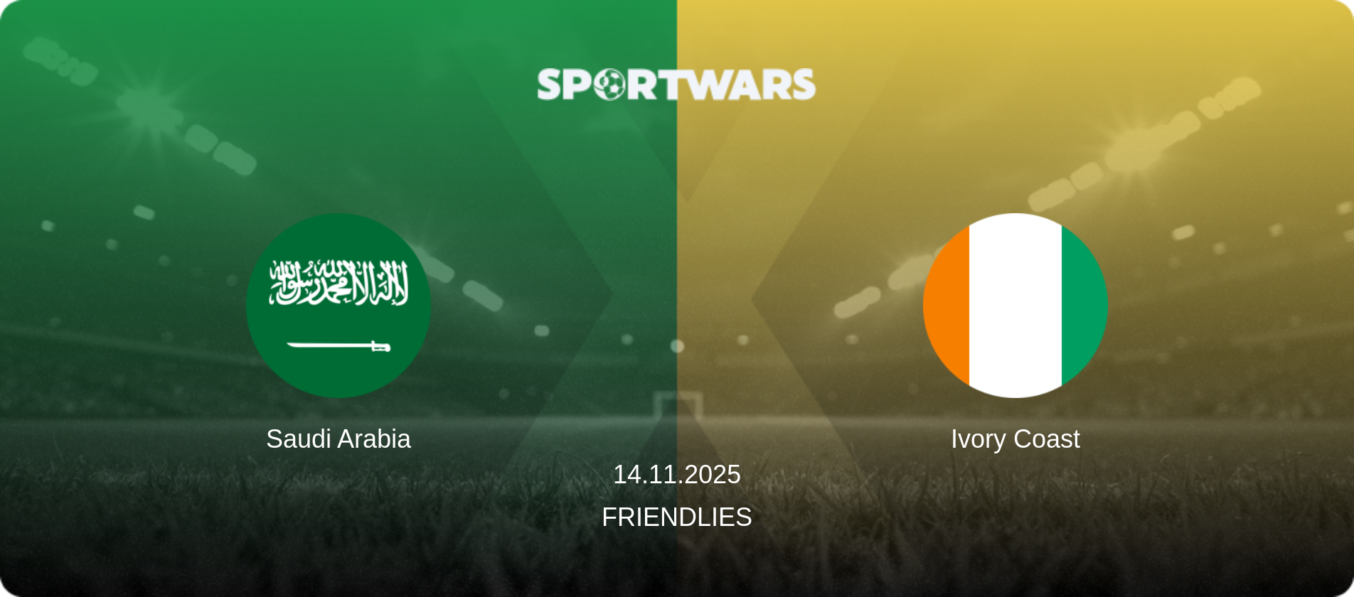 Saudi Arabia — Ivory Coast, 14.11.2025 — Friendlies (match preview)