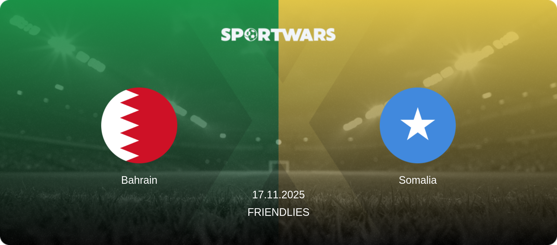 Bahrain — Somalia, 17.11.2025 — Friendlies (match preview)