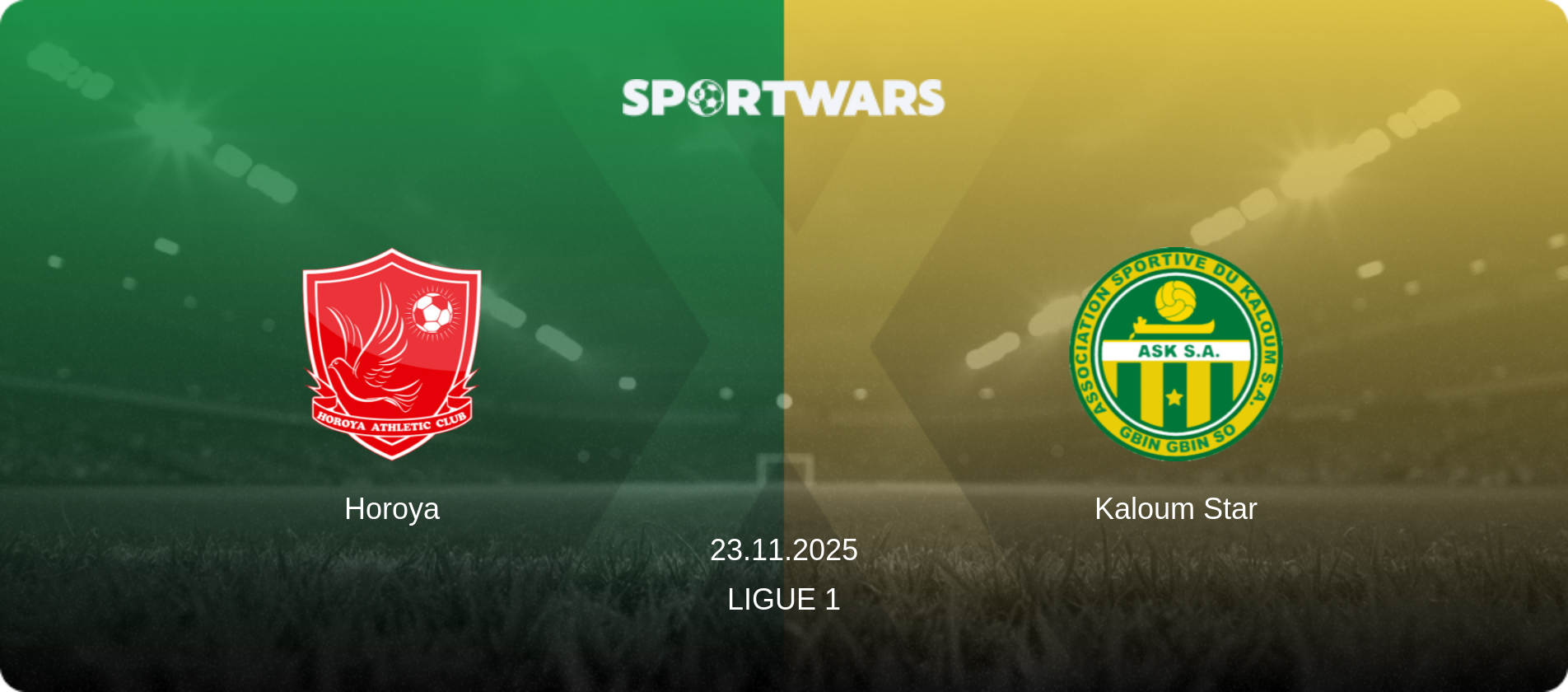 Horoya — Kaloum Star, 23.11.2025 — Ligue 1 (match preview)