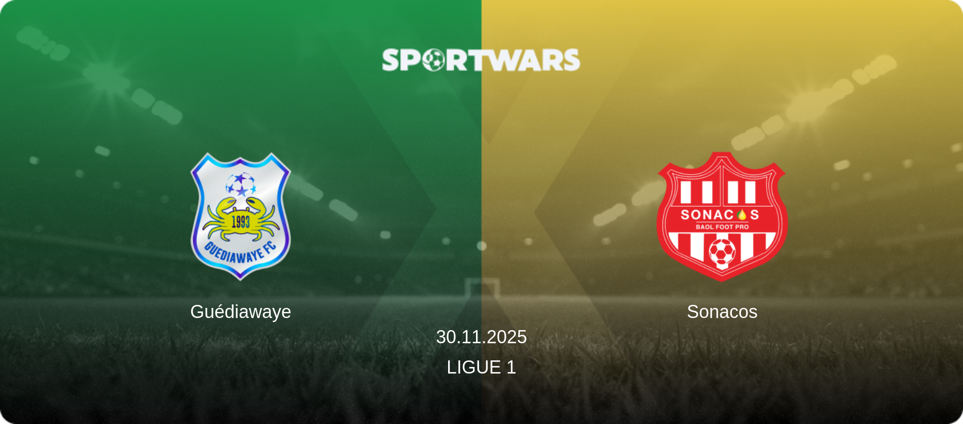 Guédiawaye — Sonacos, 30.11.2025 — Ligue 1 (match preview)