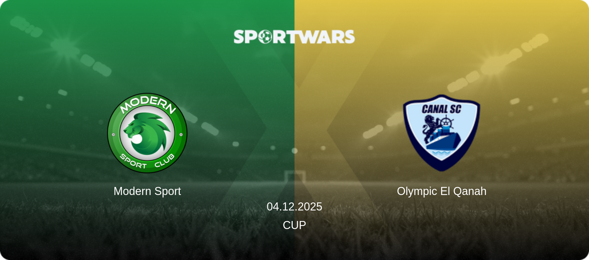 Modern Sport — Olympic El Qanah, 04.12.2025 — Cup (match preview)