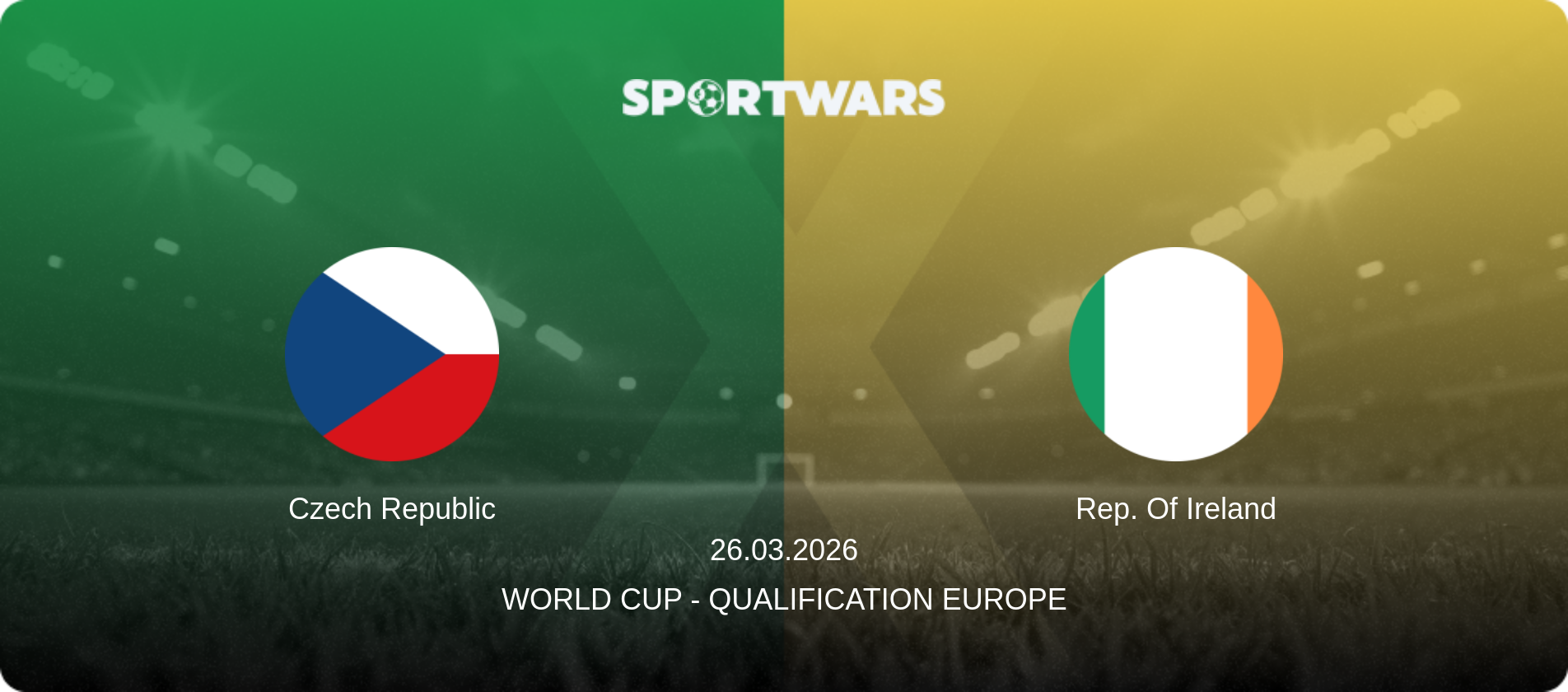 Czech Republic — Rep. Of Ireland, 26.03.2026 — World Cup - Qualification Europe (match preview)