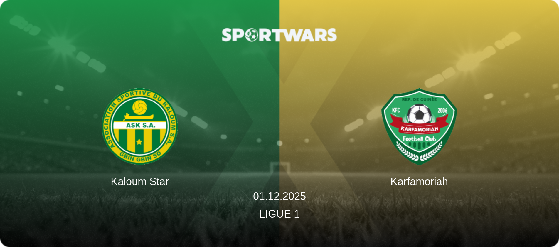 Kaloum Star — Karfamoriah, 01.12.2025 — Ligue 1 (match preview)