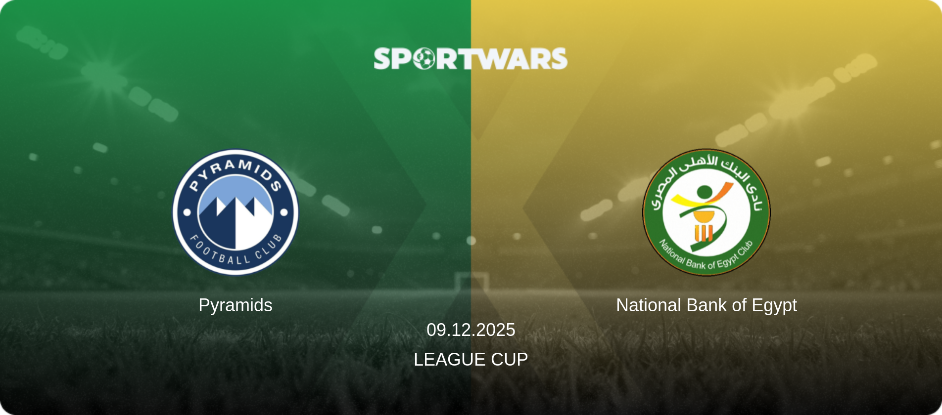 Pyramids — National Bank of Egypt, 09.12.2025 — League Cup (match preview)