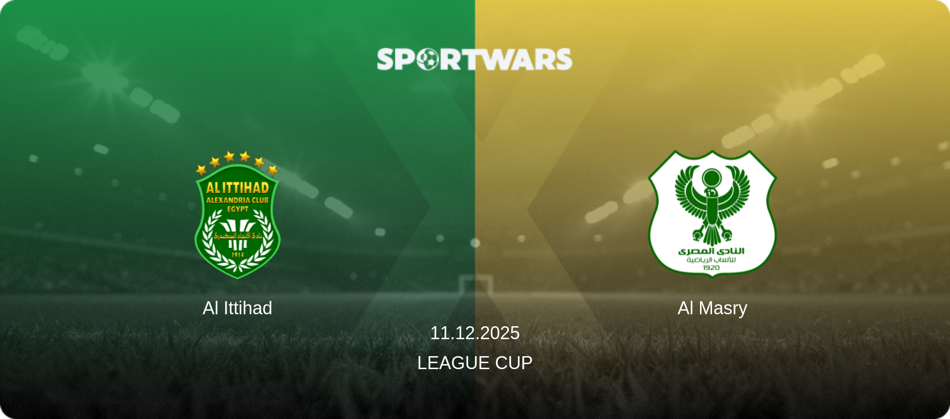 Al Ittihad — Al Masry, 11.12.2025 — League Cup (match preview)
