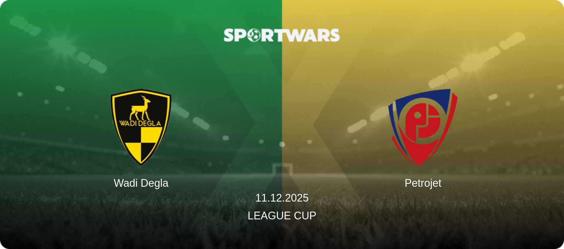 Wadi Degla — Petrojet, 11.12.2025 — League Cup (match preview)