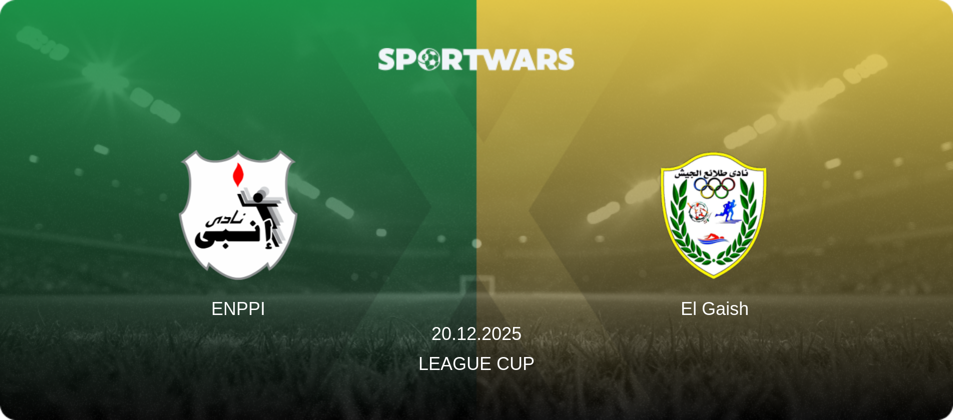 ENPPI — El Gaish, 20.12.2025 — League Cup (match preview)