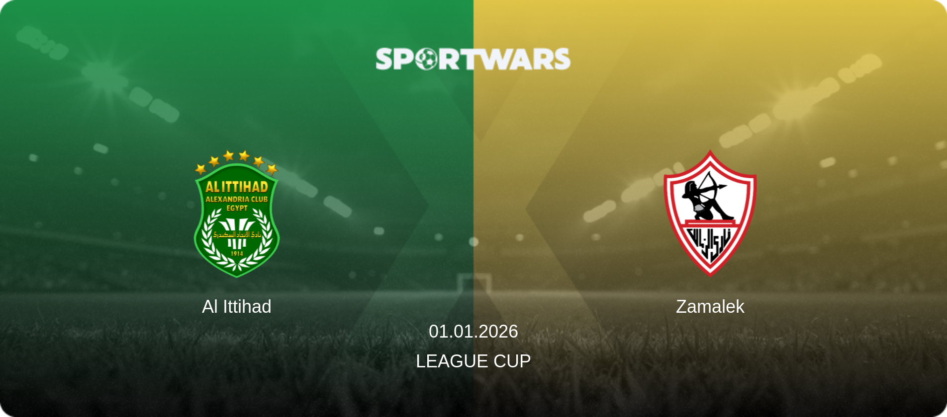 Al Ittihad — Zamalek, 01.01.2026 — League Cup (match preview)