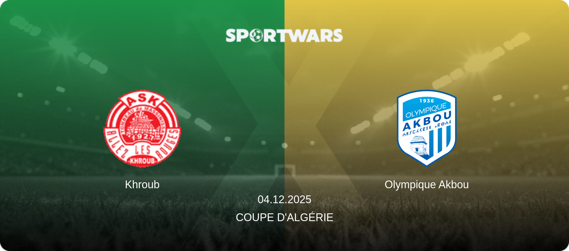 Khroub — Olympique Akbou, 04.12.2025 — Coupe d'Algérie (match preview)
