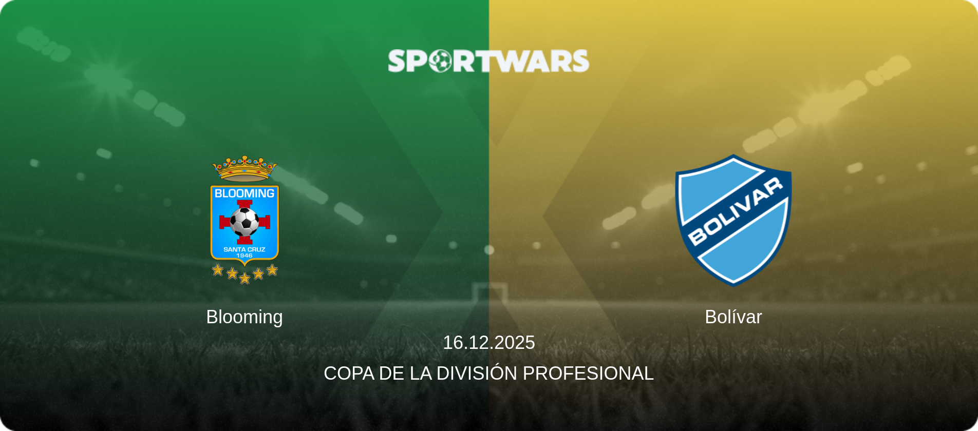Blooming — Bolívar, 16.12.2025 — Copa de la División Profesional (match preview)